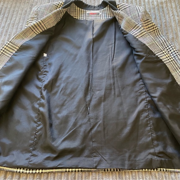 Vintage Morgan Taylor Blazer! Plaid padded jacket w/ pockets. Sz: 14 - Picture 7 of 16